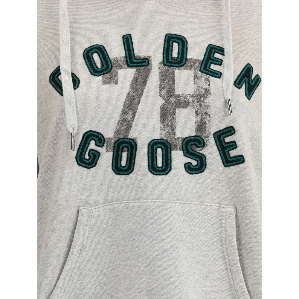 Sweat à capuche avec logo Golden Goose