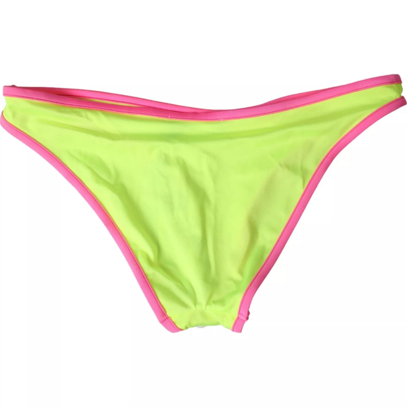 Dolce &amp; Gabbana Bas de maillot de bain en nylon jaune et rose