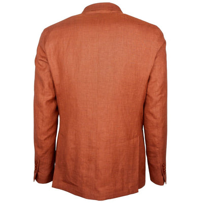 Blazer en lin marron fabriqué en Italie