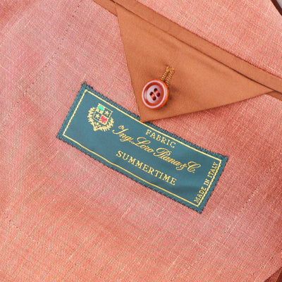 Blazer en lin marron fabriqué en Italie
