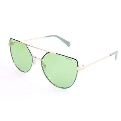 Lunettes de soleil Polaroid en métal doré