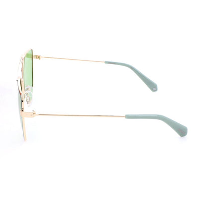 Lunettes de soleil Polaroid en métal doré