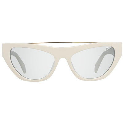 Lunettes de soleil en métal blanc Emilio Pucci