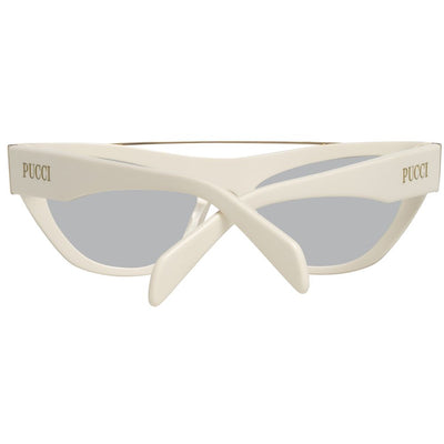 Lunettes de soleil en métal blanc Emilio Pucci