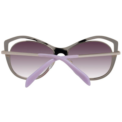 Lunettes de soleil en métal rouge Emilio Pucci