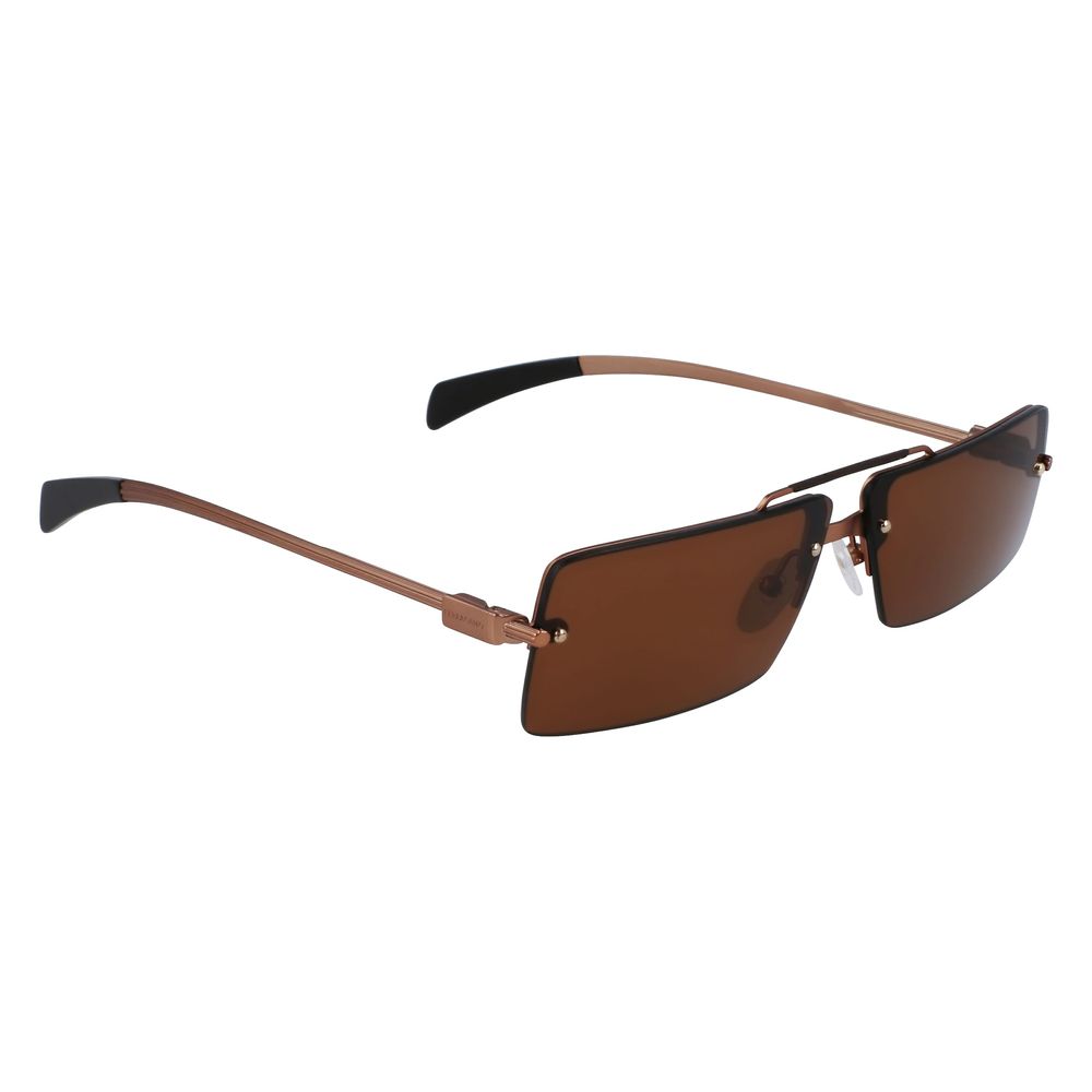 Lunettes de soleil Ferragamo en métal jaune