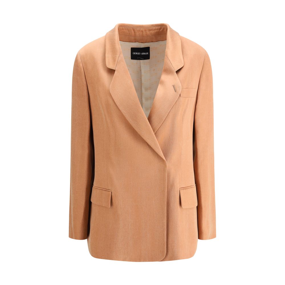 Blazer croisé en satin Giorgio Armani