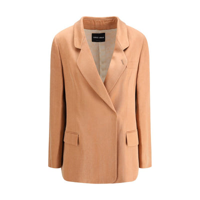 Blazer croisé en satin Giorgio Armani