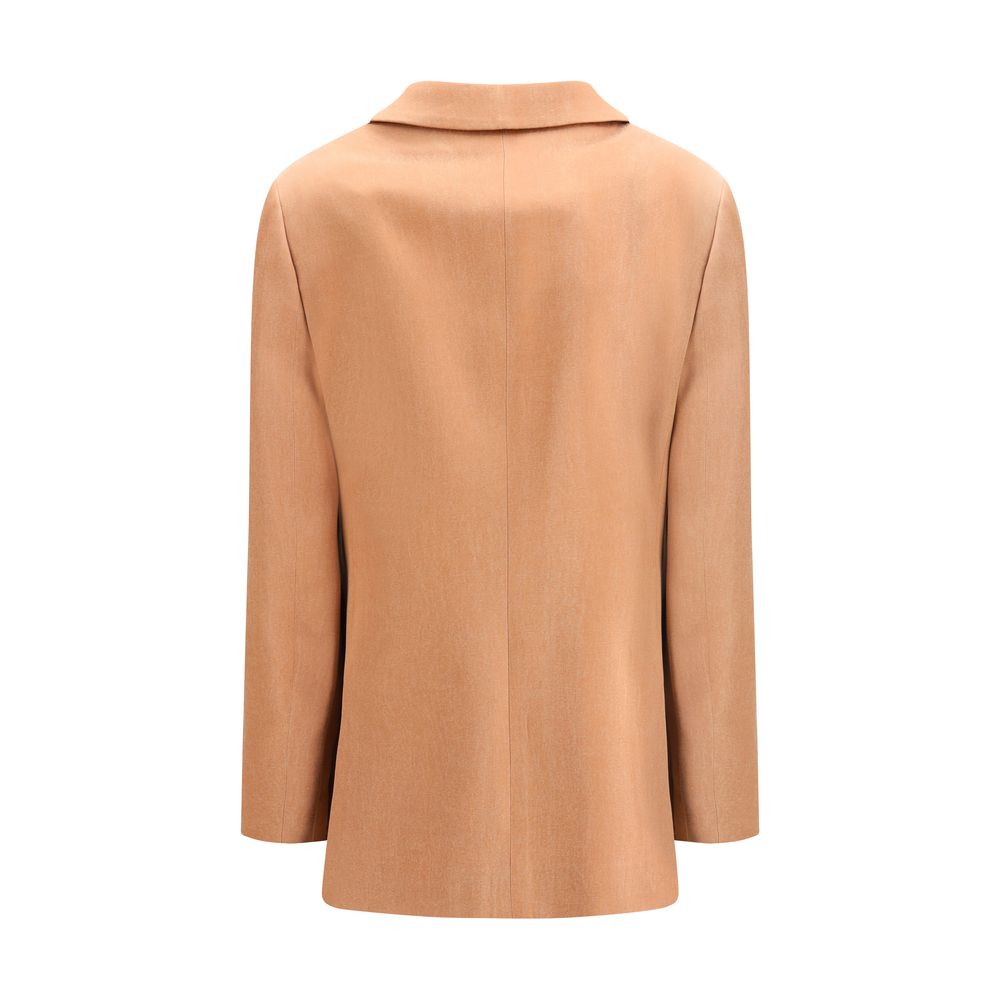 Blazer croisé en satin Giorgio Armani