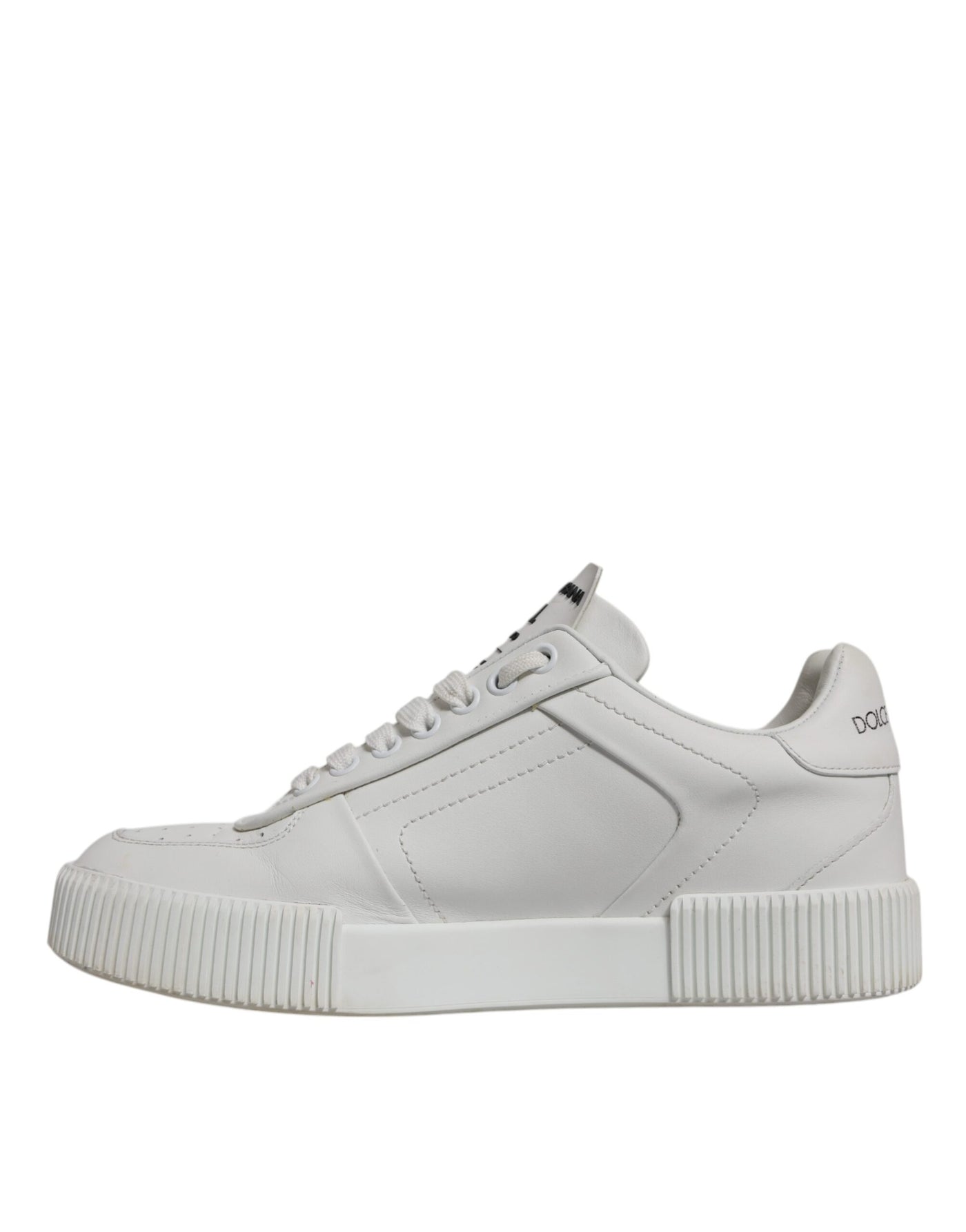 Dolce &amp; Gabbana witte Miami leren lage sneakers