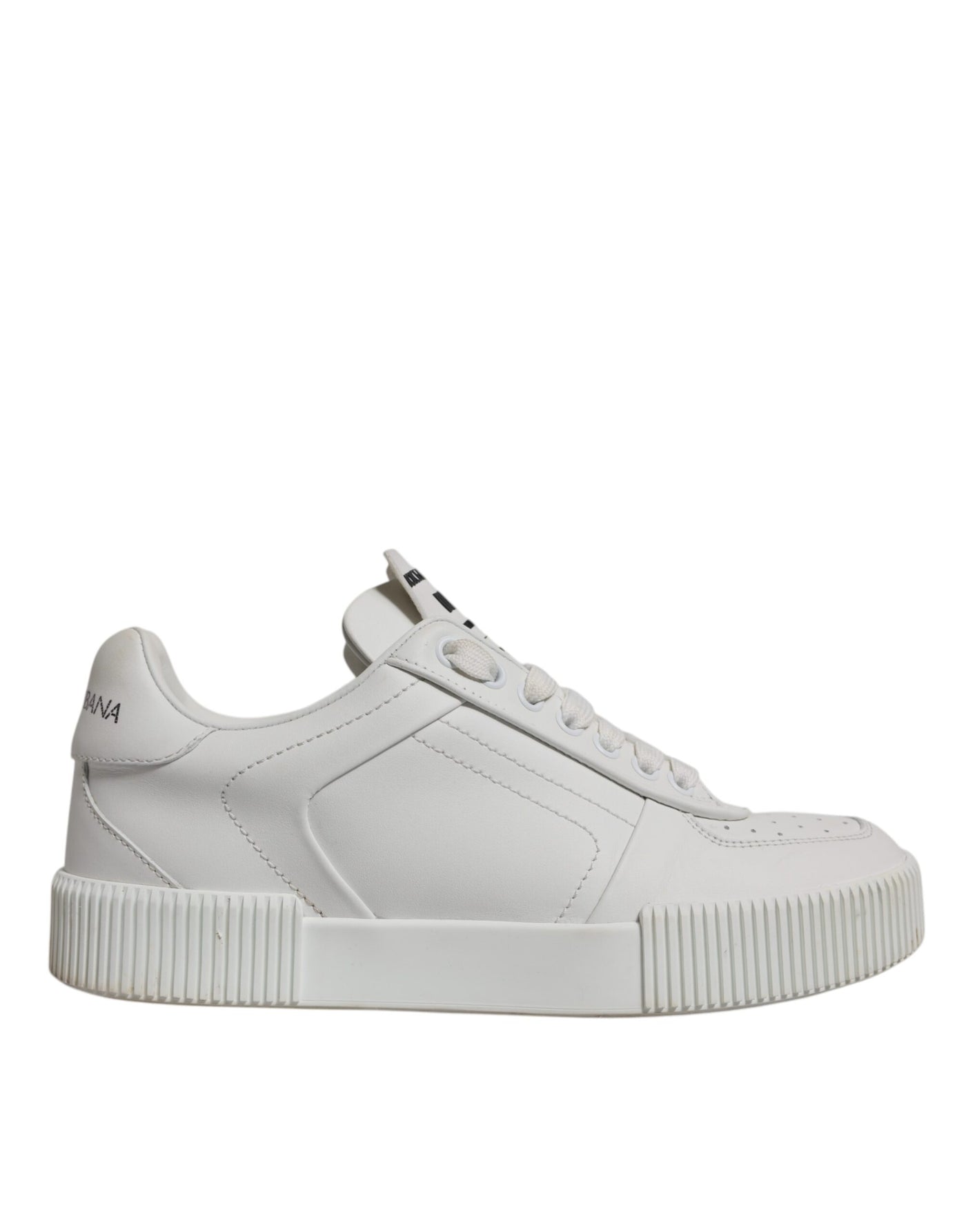 Dolce &amp; Gabbana witte Miami leren lage sneakers