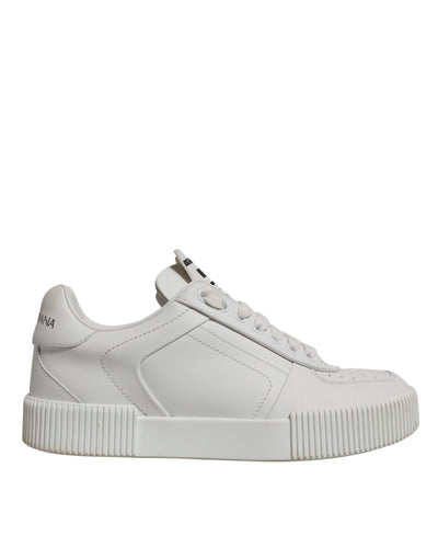 Dolce &amp; Gabbana witte Miami leren lage sneakers