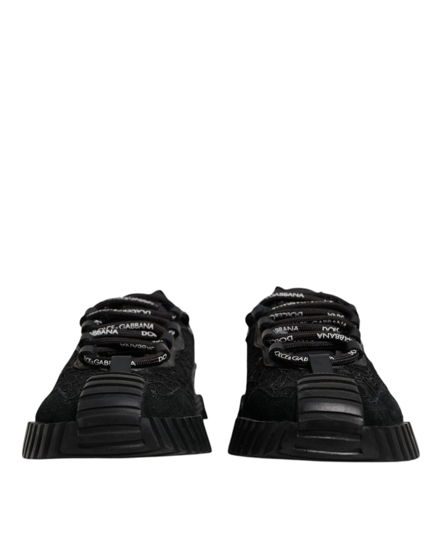 Dolce &amp; Gabbana Zwarte Nylon Lage Top NS1 Sneakers Schoenen