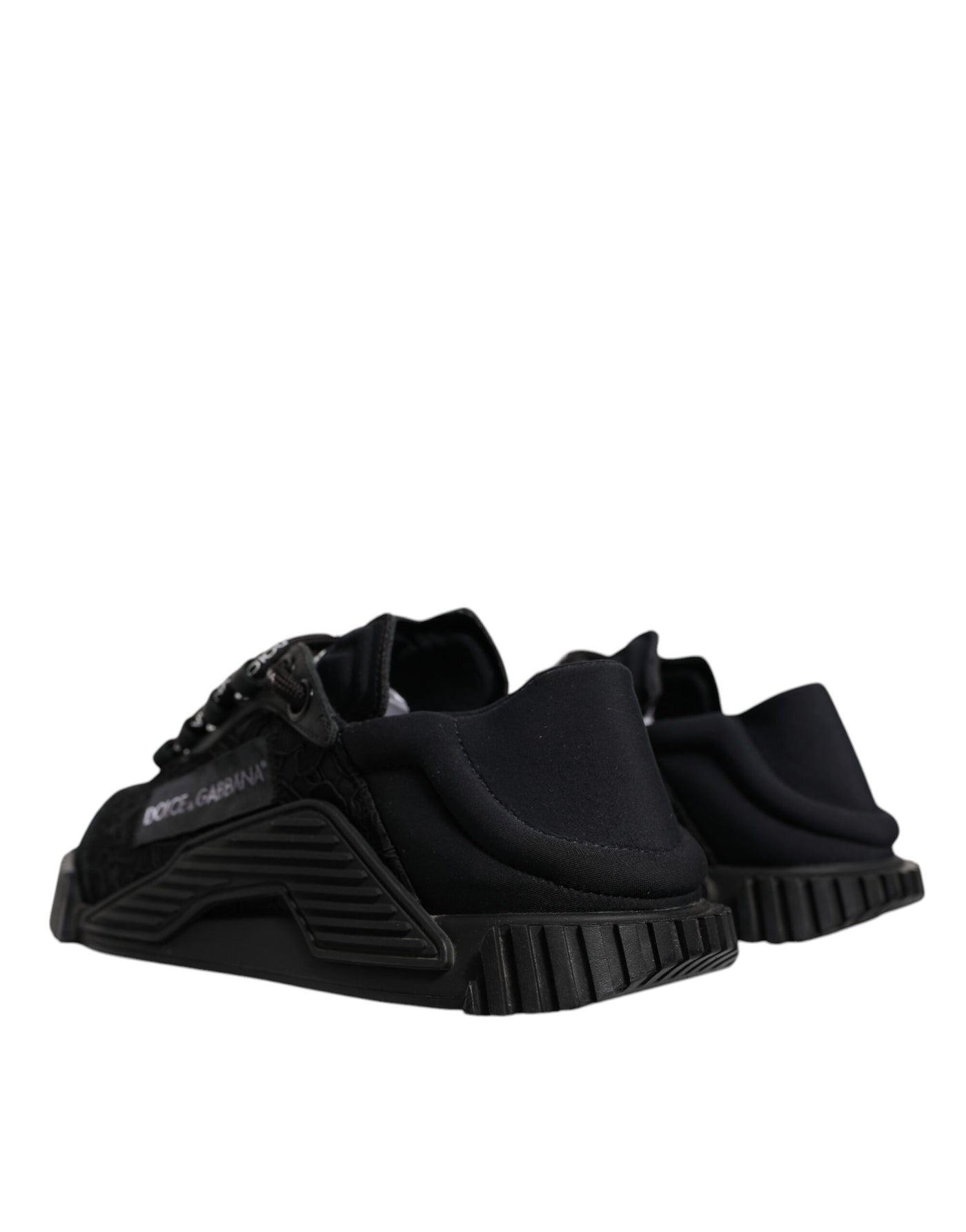 Dolce &amp; Gabbana Zwarte Nylon Lage Top NS1 Sneakers Schoenen