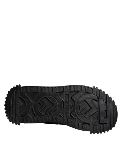 Dolce &amp; Gabbana Zwarte Nylon Lage Top NS1 Sneakers Schoenen