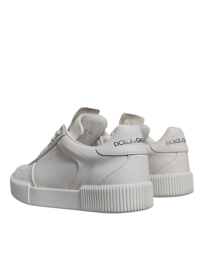 Dolce &amp; Gabbana witte Miami leren lage sneakers