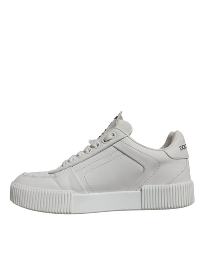 Dolce &amp; Gabbana witte Miami leren lage sneakers