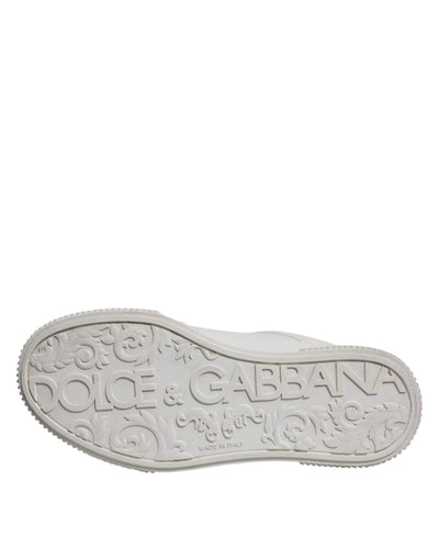 Dolce &amp; Gabbana witte Miami leren lage sneakers