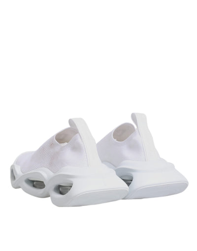 Dolce &amp; Gabbana Witte Slip On Wave Lage Sneakers Schoenen