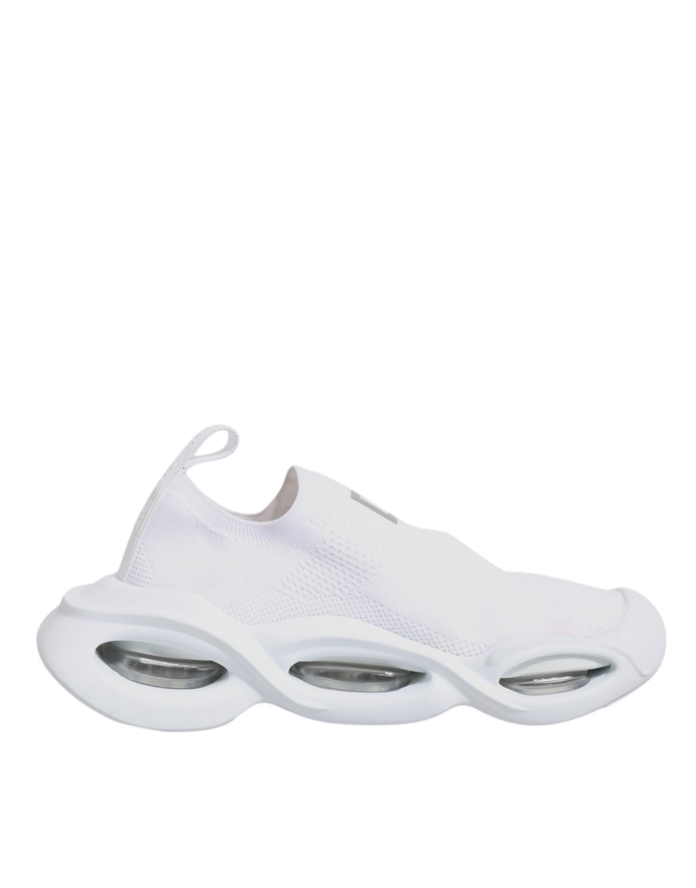 Dolce &amp; Gabbana Witte Slip On Wave Lage Sneakers Schoenen