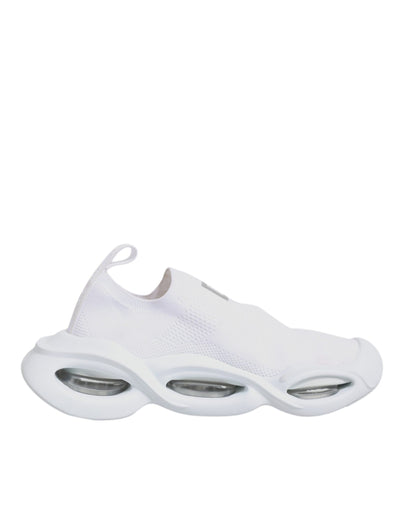 Dolce &amp; Gabbana Witte Slip On Wave Lage Sneakers Schoenen