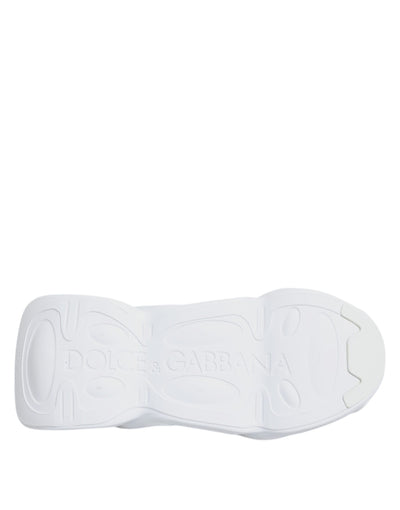 Dolce &amp; Gabbana Witte Slip On Wave Lage Sneakers Schoenen