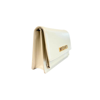 Love Moschino Beige Polyethyleen Dames Crossbody Tas