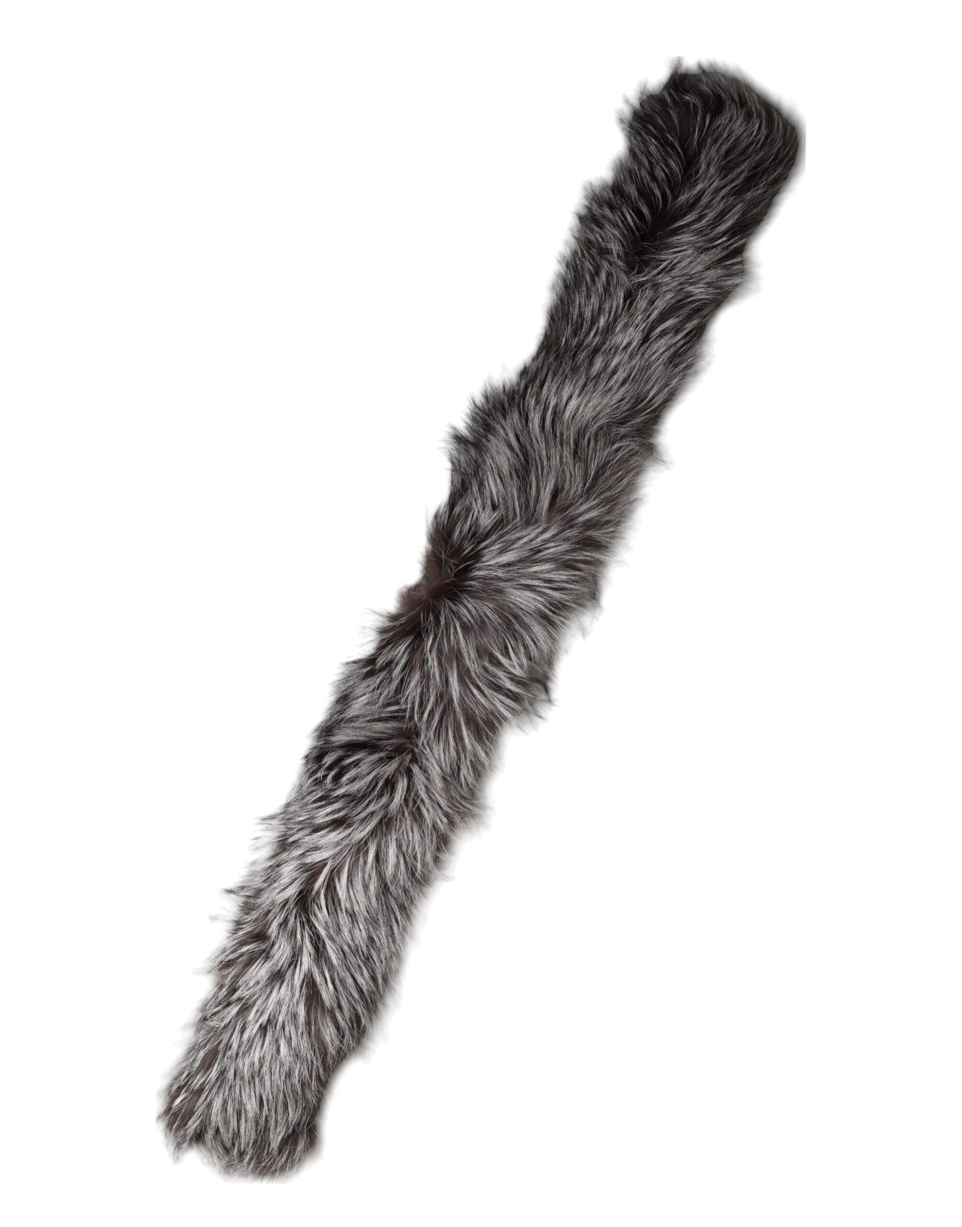 Dolce &amp; Gabbana Grijze Vossenbont Nekwarmer Winter Sjaal