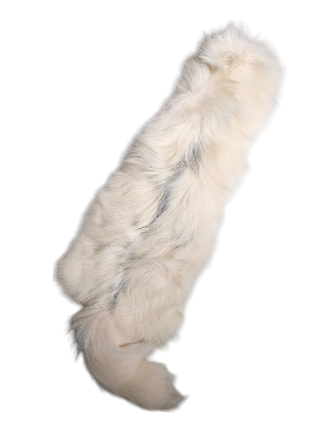Dolce &amp; Gabbana Witte Vossenbont Nekwarmer Winter Sjaal