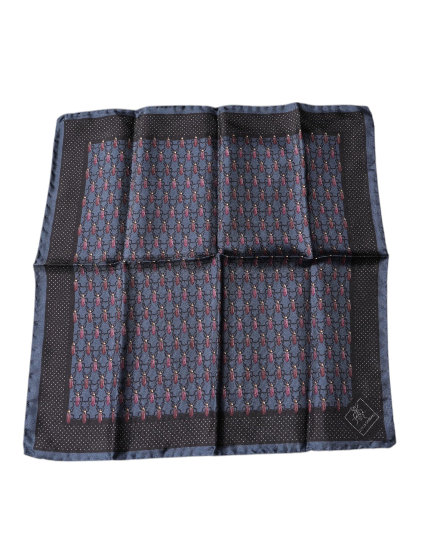 Dolce &amp; Gabbana Donkerblauwe Kever Vierkante Zakdoek Sjaal