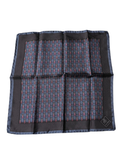 Dolce &amp; Gabbana Donkerblauwe Kever Vierkante Zakdoek Sjaal
