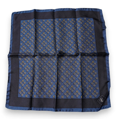 Dolce &amp; Gabbana Blauwe Lieveheersbeestje Zijden Vierkante Zakdoek Sjaal