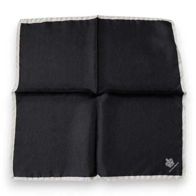 Dolce &amp; Gabbana Black Crown Logo vierkante zakdoek sjaal