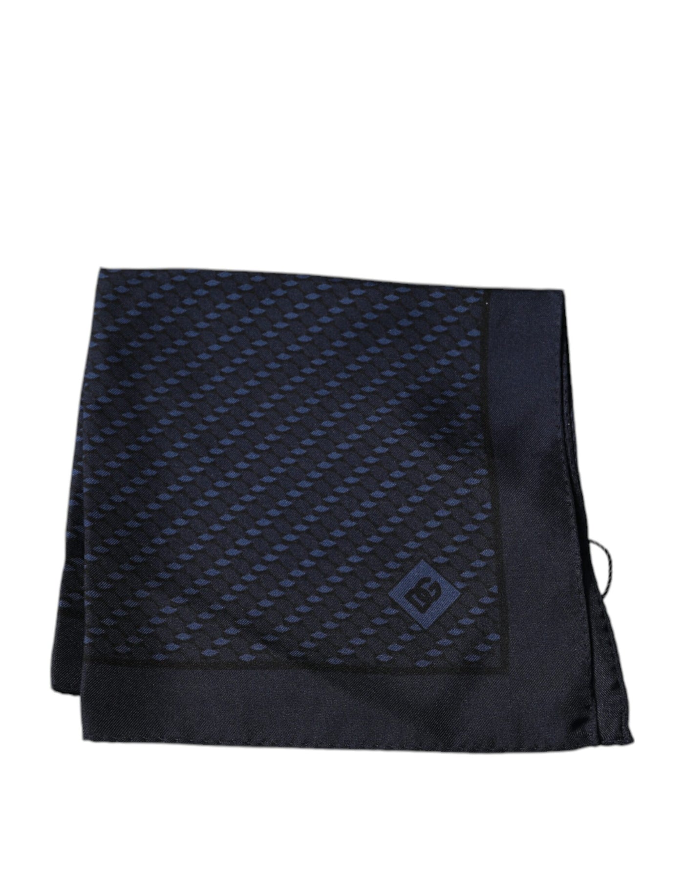 Dolce &amp; Gabbana donkerblauwe fantasie vierkante zakdoek sjaal