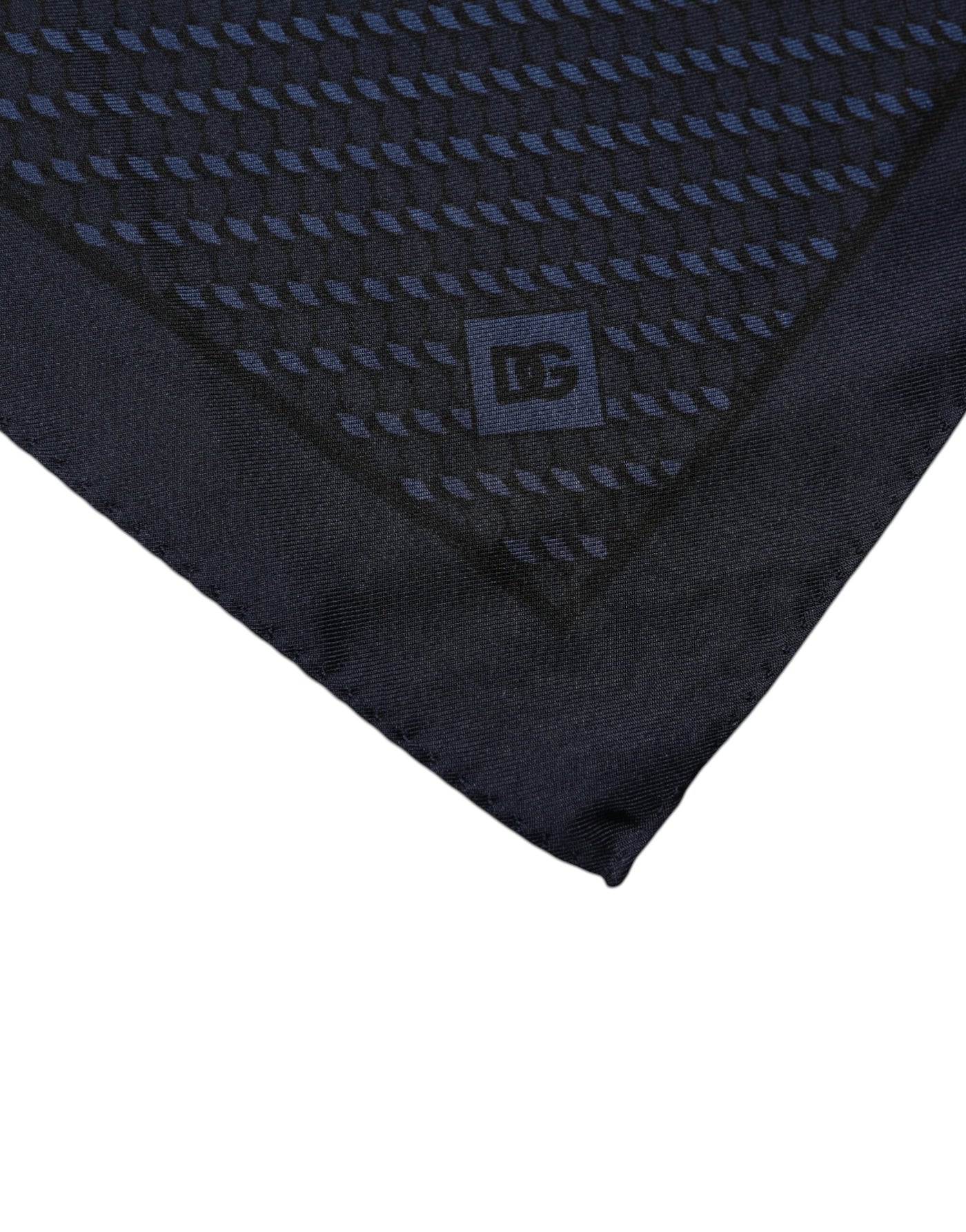 Dolce &amp; Gabbana donkerblauwe fantasie vierkante zakdoek sjaal