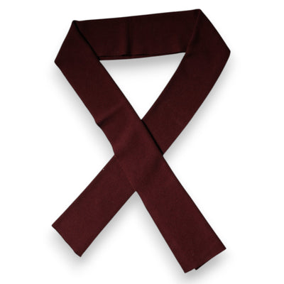Dolce &amp; Gabbana Maroon Cashmere Skinny Nekwikkel Sjaal