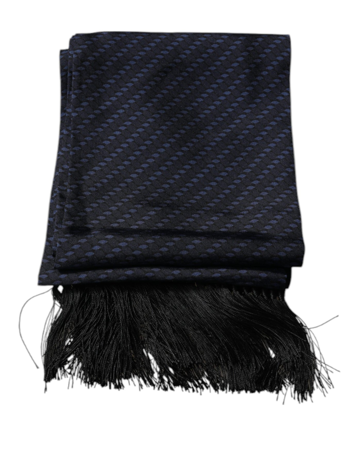 Dolce &amp; Gabbana donkerblauwe fantasiefranjes nekwikkelsjaal