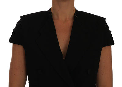 Veste blazer courte noire Dolce &amp; Gabbana