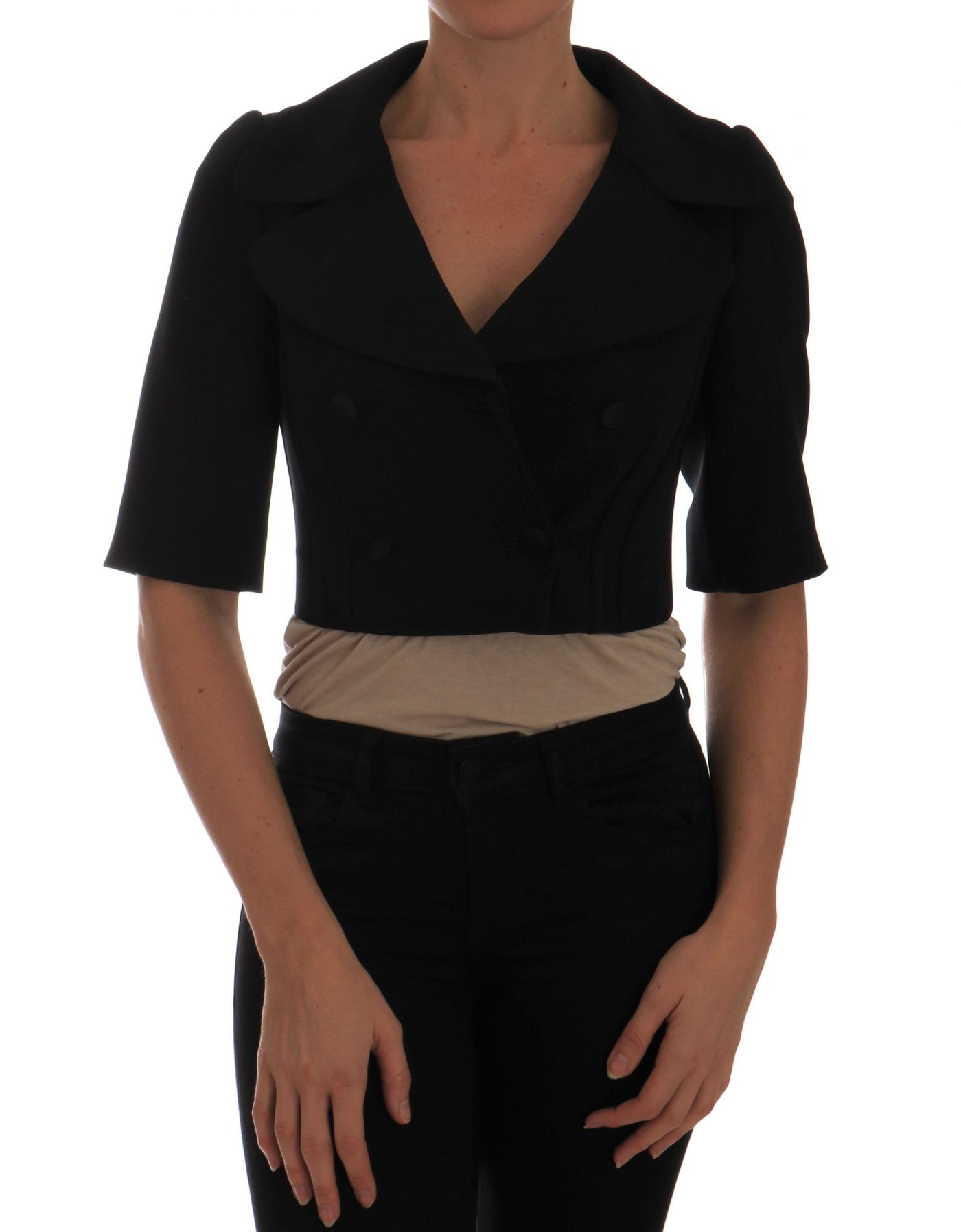 Blazer court noir Dolce &amp; Gabbana