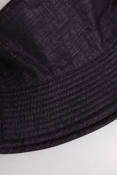 Dolce & Gabbana Black Wide Brim Nylon Bucket Hat