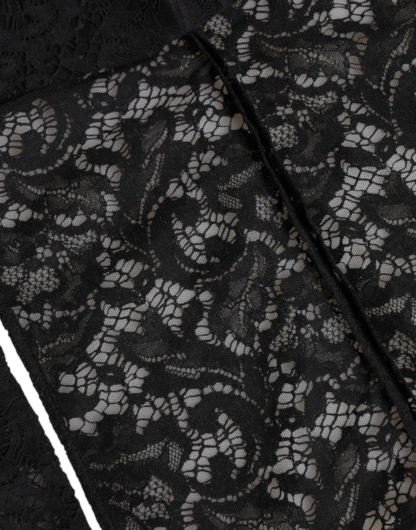 Chapeau enveloppant en dentelle florale noire Dolce &amp; Gabbana