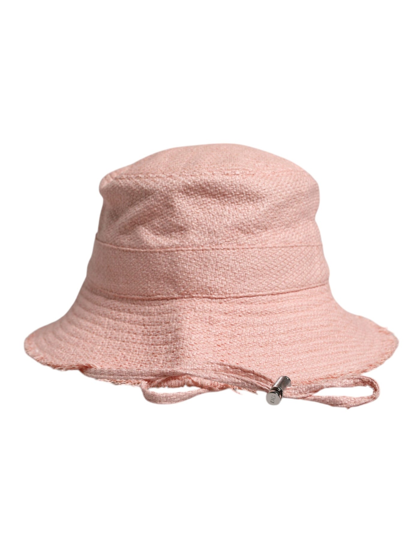 Bob à large bord en coton rose Dolce &amp; Gabbana