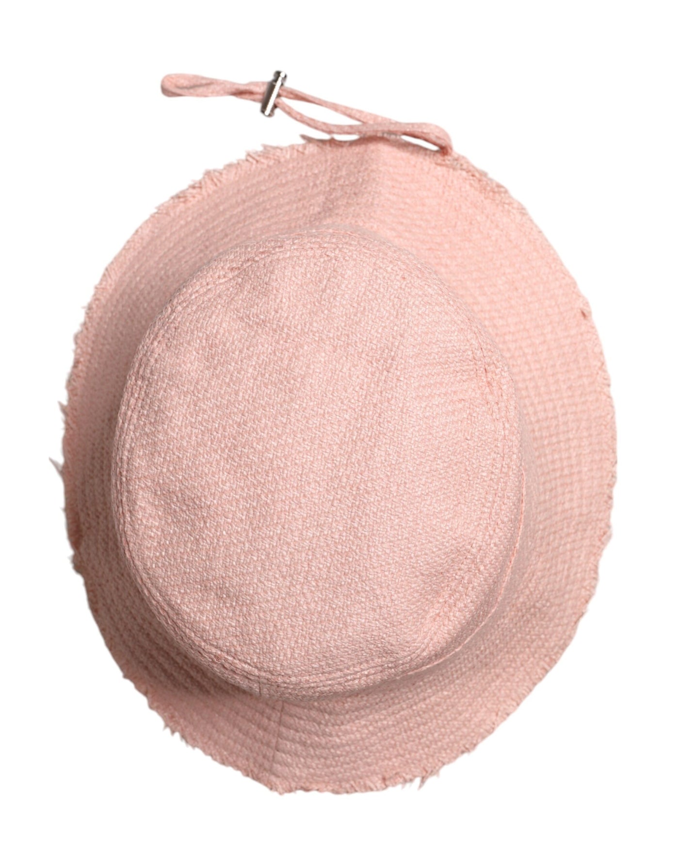 Bob à large bord en coton rose Dolce &amp; Gabbana