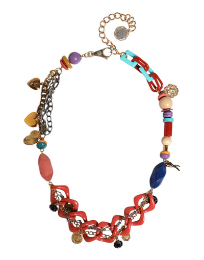 Dolce &amp; Gabbana Multicolor versierde taillekettingriem