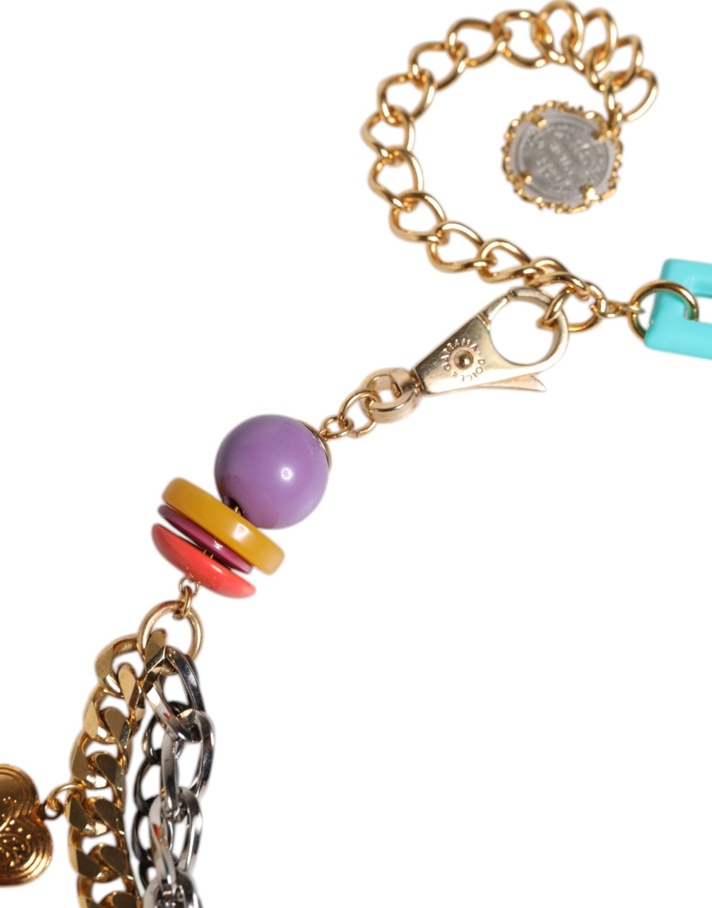 Dolce &amp; Gabbana Multicolor versierde taillekettingriem