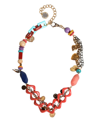 Dolce &amp; Gabbana Multicolor versierde taillekettingriem