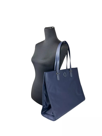 Grand sac fourre-tout en nylon bleu marine Ella de Tory Burch 136144