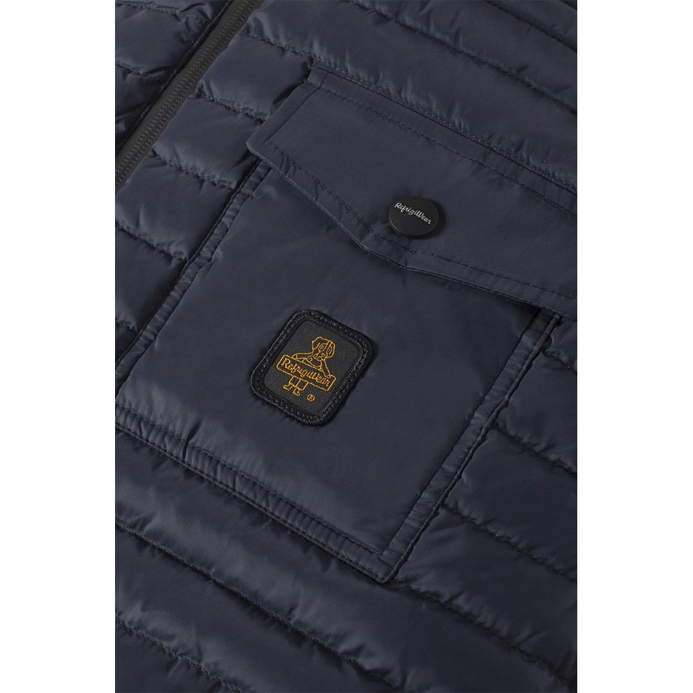 Gilet en nylon bleu Refrigiwear