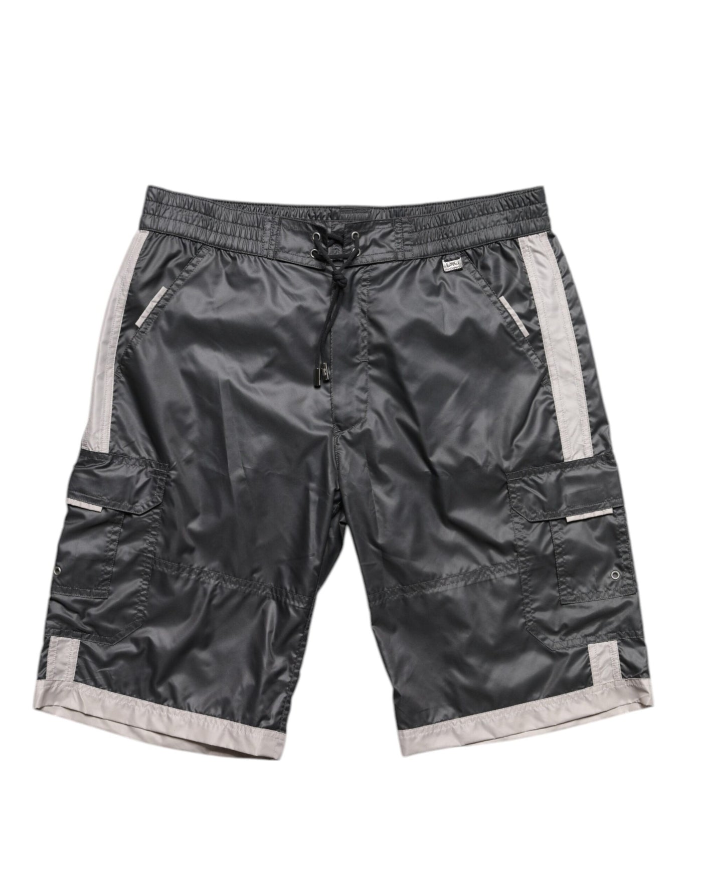 Dolce &amp; Gabbana Grijze Polyester Strandkleding Zwemshorts Badmode
