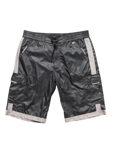 Dolce &amp; Gabbana Grijze Polyester Strandkleding Zwemshorts Badmode